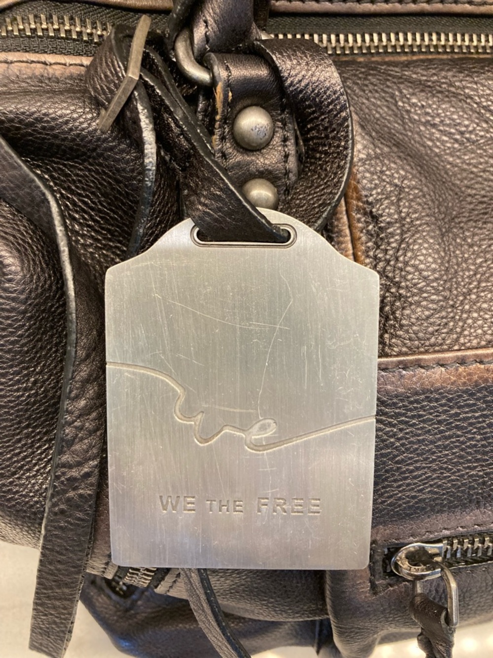 NWT FREE PEOPLE We The Free Baby Emerson Tote Bag in Black - Picture 7 of 10